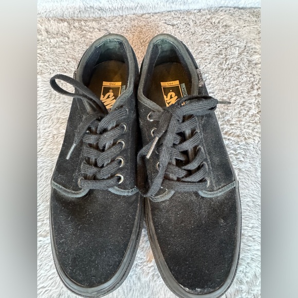 Vans Black Off the Wall Skateboarding Sneakers- Sz 7.5 - Picture 2 of 9